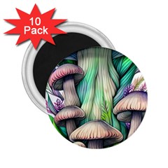 Woodsy Mushroom 2 25  Magnets (10 Pack)  by GardenOfOphir