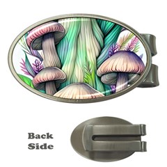 Woodsy Mushroom Money Clips (oval)  by GardenOfOphir