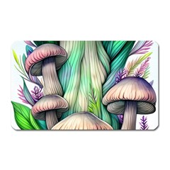 Woodsy Mushroom Magnet (rectangular) by GardenOfOphir