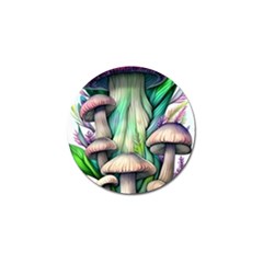 Woodsy Mushroom Golf Ball Marker by GardenOfOphir