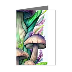 Woodsy Mushroom Mini Greeting Card by GardenOfOphir