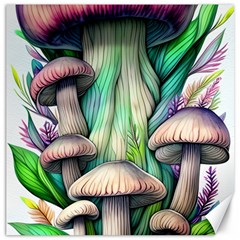 Woodsy Mushroom Canvas 12  X 12  by GardenOfOphir