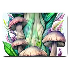 Woodsy Mushroom Large Doormat by GardenOfOphir