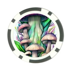 Woodsy Mushroom Poker Chip Card Guard (10 Pack) by GardenOfOphir