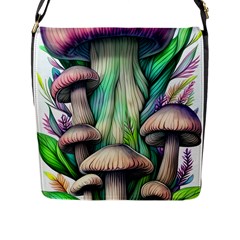 Woodsy Mushroom Flap Closure Messenger Bag (l) by GardenOfOphir