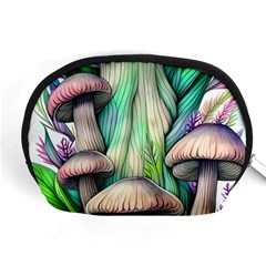 Woodsy Mushroom Accessory Pouch (medium) by GardenOfOphir