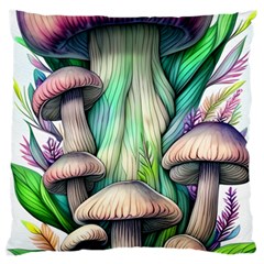 Woodsy Mushroom Standard Premium Plush Fleece Cushion Case (one Side) by GardenOfOphir