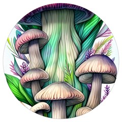 Woodsy Mushroom Round Trivet by GardenOfOphir