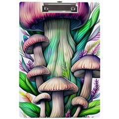 Woodsy Mushroom A4 Acrylic Clipboard by GardenOfOphir