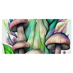 Woodsy Mushroom Banner And Sign 4  X 2  by GardenOfOphir