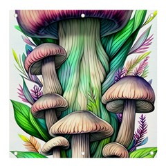 Woodsy Mushroom Banner And Sign 4  X 4  by GardenOfOphir