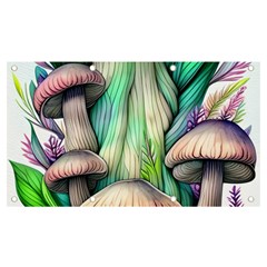 Woodsy Mushroom Banner And Sign 7  X 4  by GardenOfOphir