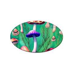 Foresty Mushroom Sticker Oval (100 Pack) by GardenOfOphir