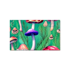 Foresty Mushroom Sticker Rectangular (10 Pack) by GardenOfOphir