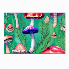 Foresty Mushroom Postcards 5  X 7  (pkg Of 10) by GardenOfOphir