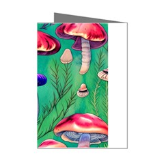 Foresty Mushroom Mini Greeting Cards (pkg Of 8) by GardenOfOphir