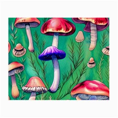 Foresty Mushroom Small Glasses Cloth (2 Sides) by GardenOfOphir