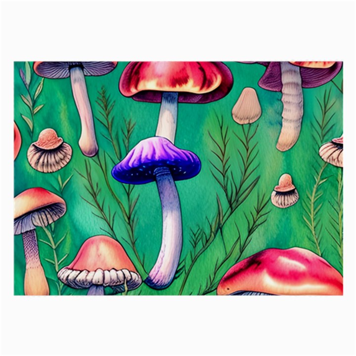 Foresty Mushroom Large Glasses Cloth (2 Sides)