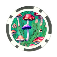 Foresty Mushroom Poker Chip Card Guard (10 Pack) by GardenOfOphir