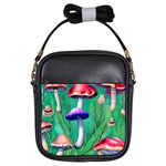 Foresty Mushroom Girls Sling Bag Front