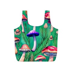 Foresty Mushroom Full Print Recycle Bag (s) by GardenOfOphir