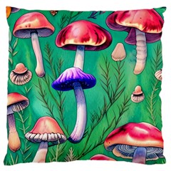 Foresty Mushroom Standard Premium Plush Fleece Cushion Case (one Side) by GardenOfOphir