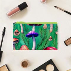 Foresty Mushroom Cosmetic Bag (xs) by GardenOfOphir