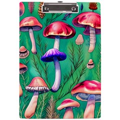 Foresty Mushroom A4 Acrylic Clipboard by GardenOfOphir