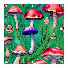 Foresty Mushroom Banner And Sign 3  X 3  by GardenOfOphir