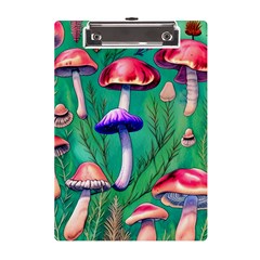 Foresty Mushroom A5 Acrylic Clipboard by GardenOfOphir