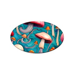 Witchy Mushroom Sticker Oval (100 Pack) by GardenOfOphir