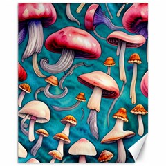 Witchy Mushroom Canvas 11  X 14  by GardenOfOphir