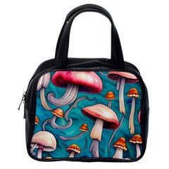 Witchy Mushroom Classic Handbag (one Side) by GardenOfOphir