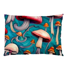 Witchy Mushroom Pillow Case by GardenOfOphir