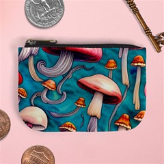 Witchy Mushroom Mini Coin Purse by GardenOfOphir