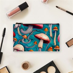 Witchy Mushroom Cosmetic Bag (small) by GardenOfOphir