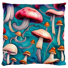 Witchy Mushroom Standard Premium Plush Fleece Cushion Case (two Sides) by GardenOfOphir