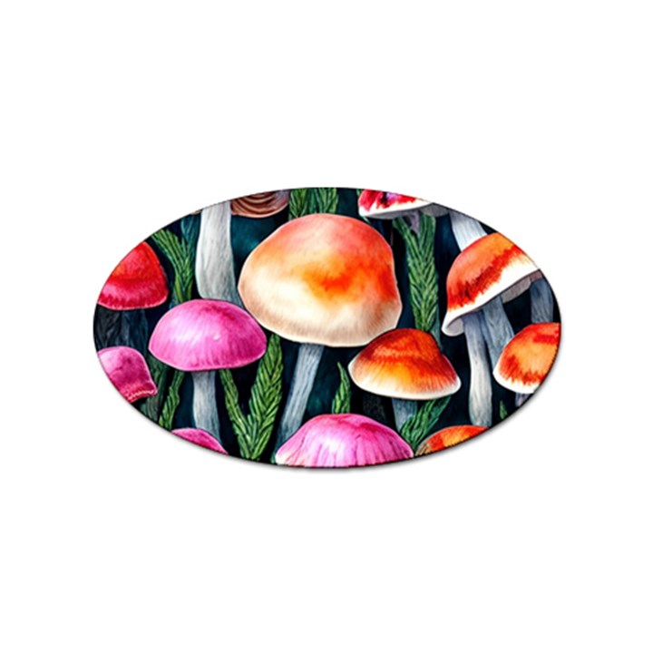 Goblincore Mushroom Sticker Oval (10 pack)