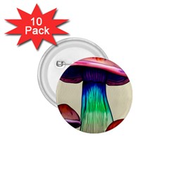 Tiny Mushroom 1 75  Buttons (10 Pack) by GardenOfOphir