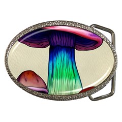 Tiny Mushroom Belt Buckles by GardenOfOphir