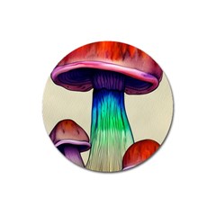 Tiny Mushroom Magnet 3  (round) by GardenOfOphir