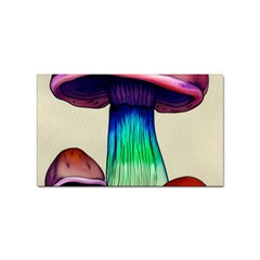 Tiny Mushroom Sticker Rectangular (100 Pack) by GardenOfOphir