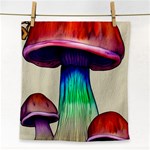 Tiny Mushroom Face Towel Front