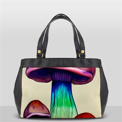 Tiny Mushroom Oversize Office Handbag by GardenOfOphir