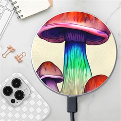 Tiny Mushroom Wireless Fast Charger(white) by GardenOfOphir