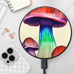 Tiny Mushroom Wireless Fast Charger(black) by GardenOfOphir