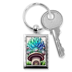 Mushrooms Nature s Little Wonders Key Chain (rectangle) by GardenOfOphir