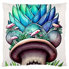 Mushrooms Nature s Little Wonders Standard Premium Plush Fleece Cushion Case (one Side) by GardenOfOphir