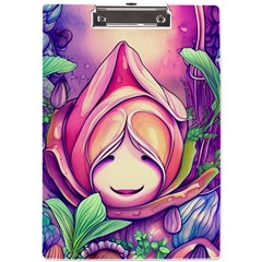 Forest Mushroom A4 Acrylic Clipboard by GardenOfOphir