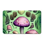 Witchy Forest Mushroom Magnet (Rectangular) Front